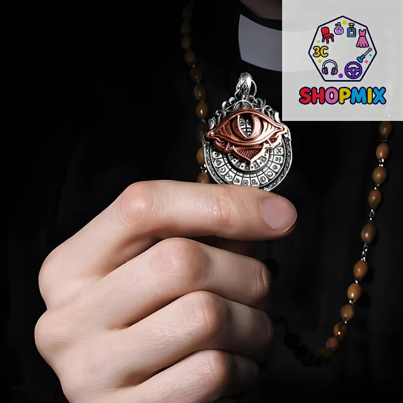 Tarot Vision Pendant - All-Seeing Eye Necklace, Tarot Card Symbol Pendant, Mystic Divination Jewelry, Spiritual Guidance