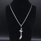 Arabic Sword Saudi Necklaces Stainless Steel Islamic Muslim Zulfiqar Imam Ali Swords for Men Islam Accessories Gift  Jewelry