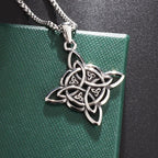 Celtic Witch Knot Pendant Necklace — Stainless Steel