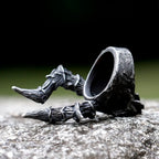 2023 new Vintage Gothic Steel Skull Rings Man Punk Rock Men Ring Heavy Sugar Skull Ring Mens Mandala Accessories free