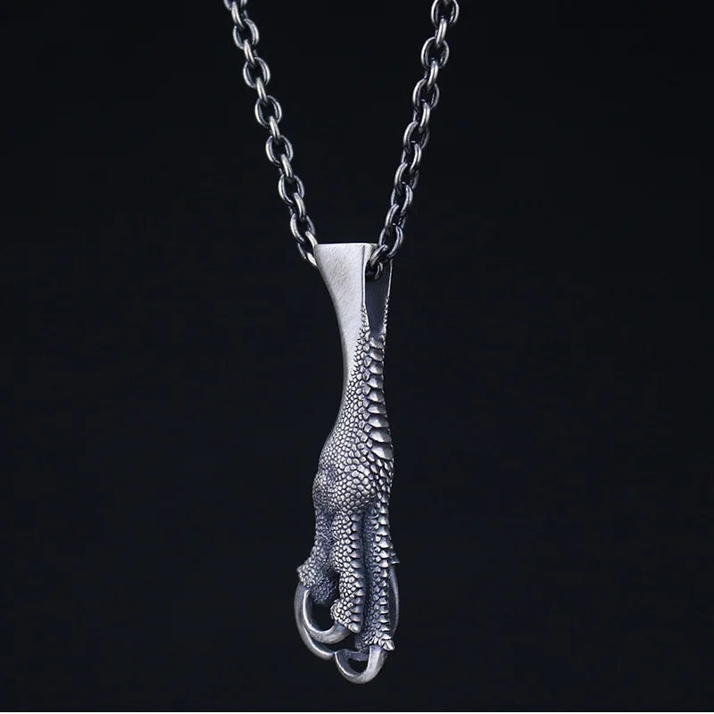 Dragon Claw 925 Silver Pendant Necklace