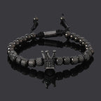 Luxury Stainless Steel Beads Royal Gold Crown Charm Man Bracelet Handmade Women Jewelry Gift