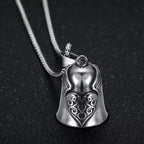 Norse Gods Odin Celtic Knot Motorcycle Bell Necklace Men's Punk Riding Rock Lucky Exorcism Amulet Jewelry