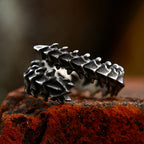 Dragon Bone Ring — Black Stainless