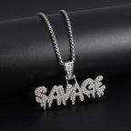 Men\'s Hip Hop Iced Out Dollar Sign Money Pendant Necklace Men\'s Punk Rap Rock Party Jewelry