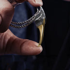 Domineering retro dragon claw punk animal claw necklace men's fashion bicycle riding lucky jewelry gift