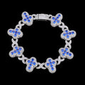 Iced Out Cross Bracelet Stainless Steel 20MM