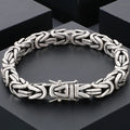 Hiphop Chain Bracelets For Men Never Fade Gold Color Stainless Steel Bracelet Manly Wrist 8.66" Classic Mens Jewellery