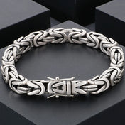 Gold-Tone Chain Link Bracelet — Stainless Steel