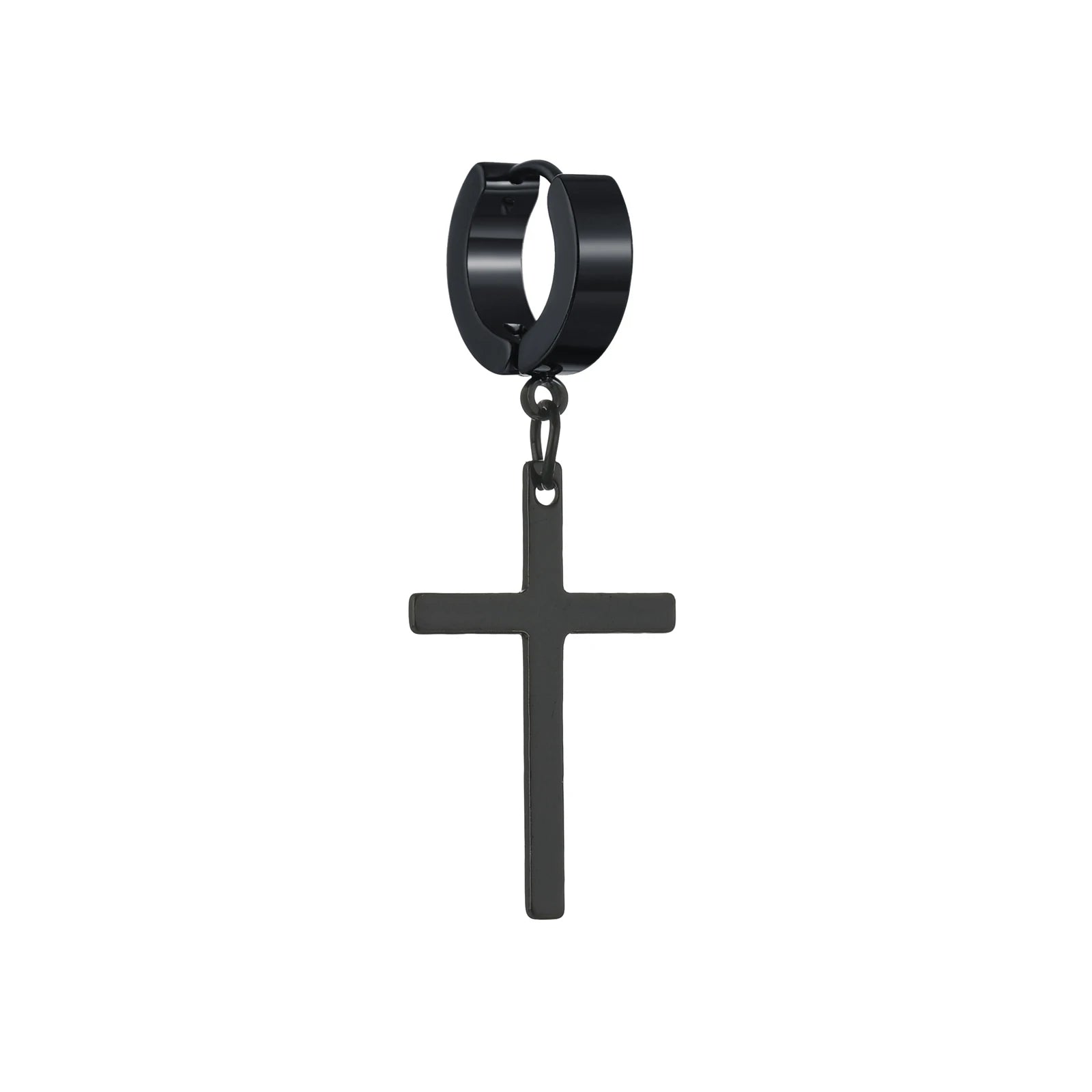 Punk Mens Long Stick Ear Stud Set Black Earrings Gift for Boyfriend Lover Jewelry Nightclub Bar Earring