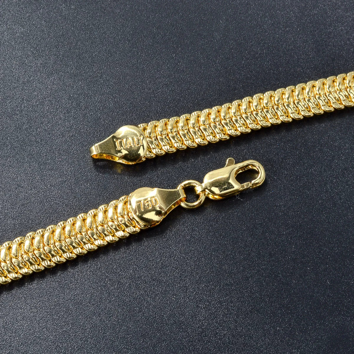 Classic Herringbone Chain Necklace for Daily Wear 24 Inch
