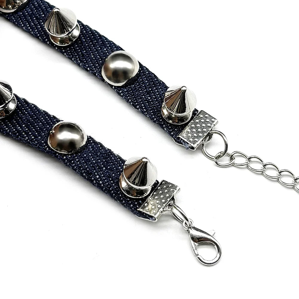 Gothic Cross Choker Necklace — Stainless Steel