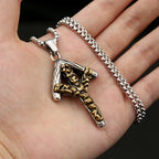 Viking Dragon Stainless Steel Pendant Necklace