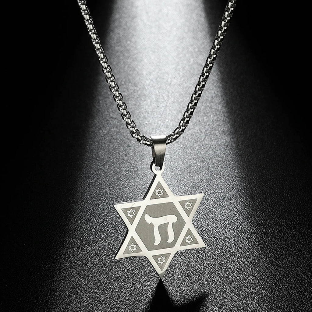CHENGXUN Hindu Ganesha Coin Pendant Necklace for Men Womens Lord Ganesha Medallion Charm Neck Chain Spirit Totem Jewelry