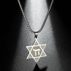CHENGXUN Hindu Ganesha Coin Pendant Necklace for Men Womens Lord Ganesha Medallion Charm Neck Chain Spirit Totem Jewelry
