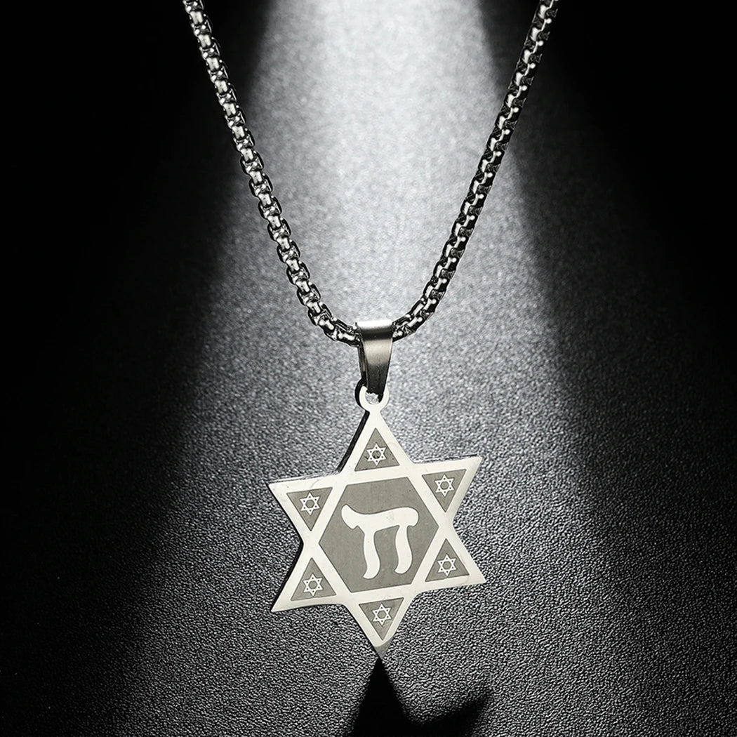 CHENGXUN Hindu Ganesha Coin Pendant Necklace for Men Womens Lord Ganesha Medallion Charm Neck Chain Spirit Totem Jewelry