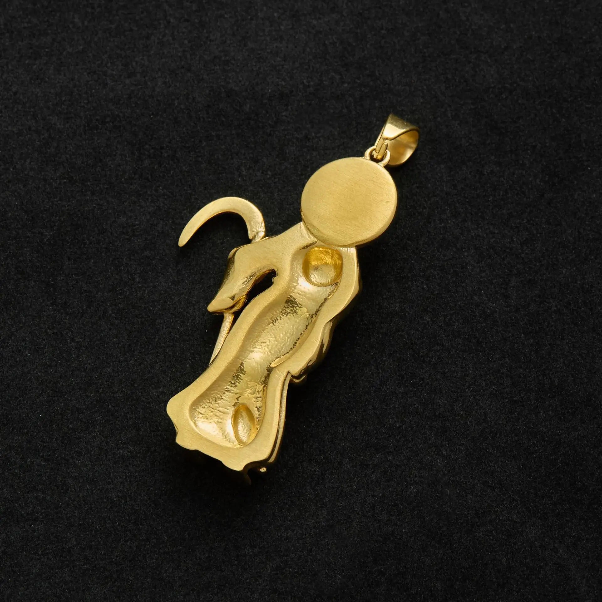 Scythe Death Skull Pendant — Stainless Steel