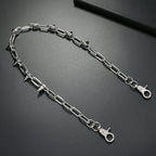 Punk Spike Wallet Chain Necklace — Zinc Alloy