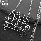 Paimon Sigil Silver Pendant Necklace — Stainless Steel