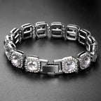13mm Crystal Tennis Bracelet Iced Out Chain Bracelets For Women Men Bling Pink Rhinestone Hip Hop Lady Bracelet Fashion Jewelry