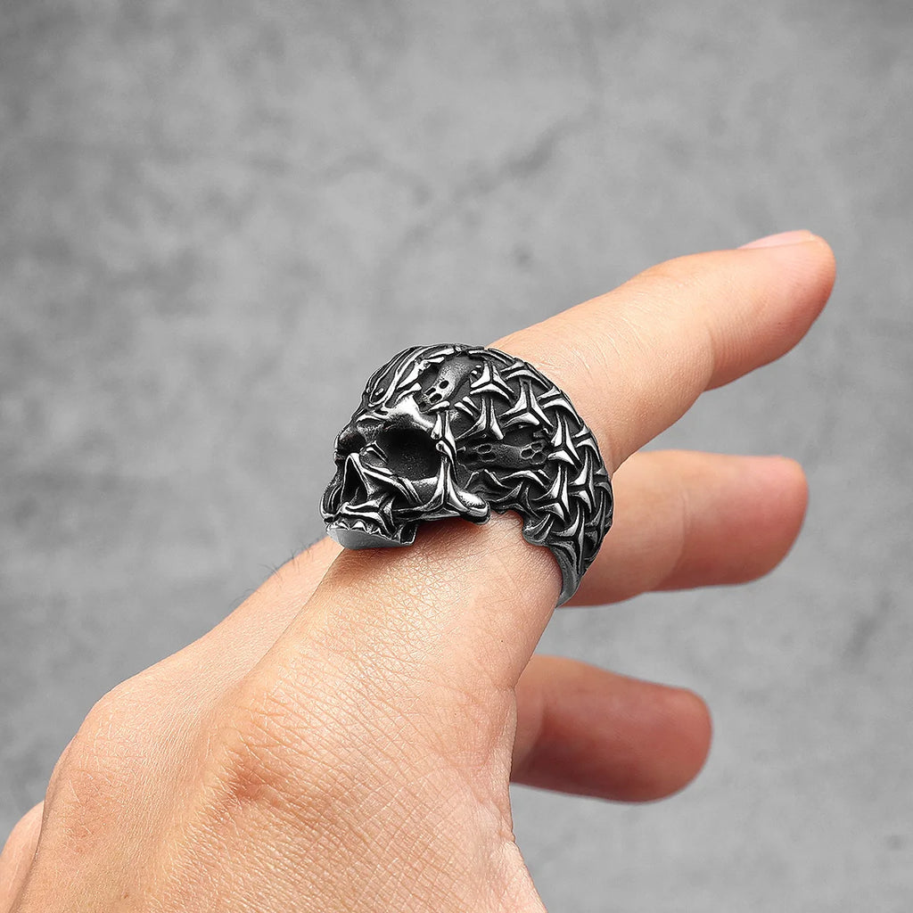 Skull Ring Black — Stainless Steel