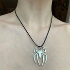 Cute Spider Animal Pendant Necklace for Girls Silver Color Chain Necklace Y2K Style Women Neck Accessories Trendy