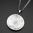 Vintage Mayan Symbol Pendant Necklace For Men Women Stainless Steel Black Ethnic Style Faith Amulet Chain Jewelry