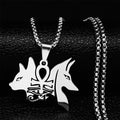 Egyptian Scarab Eye of Ra Horus Symbol Necklaces Stainless Steel Gold Color Ankh Key Of Life Necklace Jewelry collares
