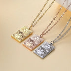 LIKGREAT Tarot Card Necklace Major Arcana Tarots Stainless Steel Necklaces Divination Jewelry Birthday Gift for Women