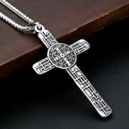 Jesus Cross Stainless Steel Pendant Necklace