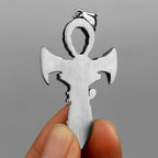 Nordic Viking Retro Cross Sword Eye of Horus Pendant Men's Amulet Titanium Stainless Steel Pendant Necklace Jewelry Wholesale