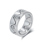 Simple Punk Link Chain Ring — Stainless Steel