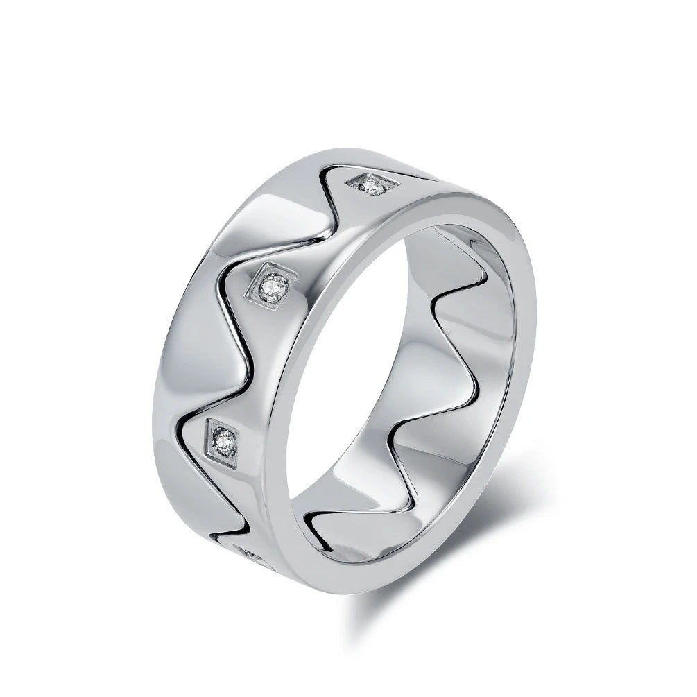 Simple Punk Link Chain Ring — Stainless Steel