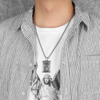 Angel Gabriel Pendant Necklace — Stainless Steel