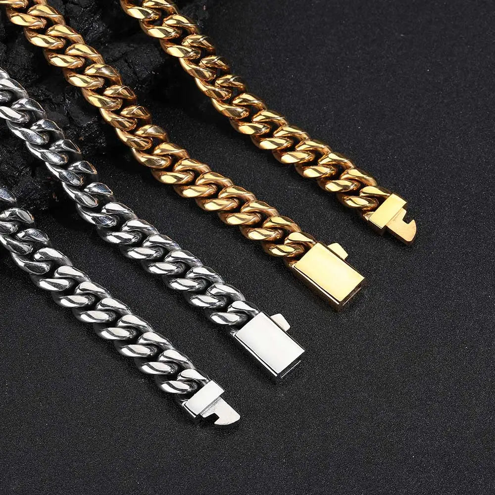 Stainless Steel Cuban Bracelet Miami Statement