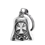 Norse Gods Odin Celtic Knot Motorcycle Bell Necklace Men's Punk Riding Rock Lucky Exorcism Amulet Jewelry