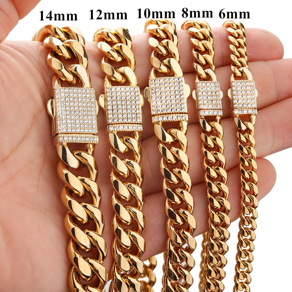 Iced Out Crystal Bracelet 6-14mm — Stainless