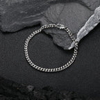 Gold Stainless Steel Cuban Chain Necklace 4-8MM
