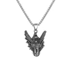 Viking Dragon Biker Pendant — Stainless