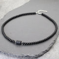 Zodiac Black Onyx Pendant Necklace — Stainless Steel