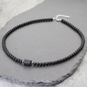 Zodiac Black Onyx Pendant Necklace — Stainless Steel