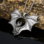Gothic Bat Stainless Steel Pendant Necklace