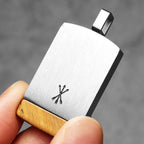 Arrow Tag Pendant Necklace — Stainless Steel