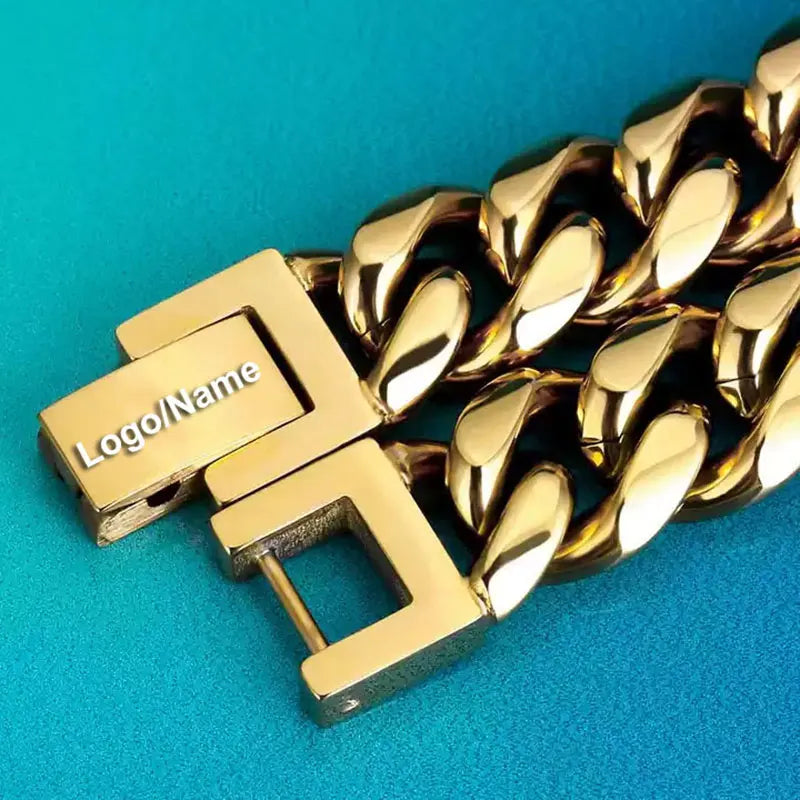Stainless Steel Cuban Bracelet Miami Heavy