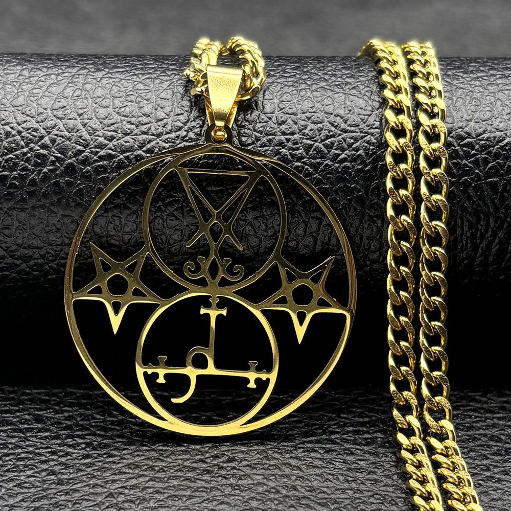 Sigil of Lucifer Pentagram Necklace — SS