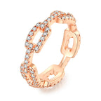 Iced Out Cuban Tennis Ring — Stainless
