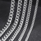 Cuban Steel Chain 316L Rock Punk Style 8MM