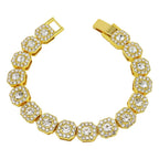 Tennis Steel Bracelet 13MM Wide Full Zircon