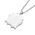 Jamaica Map Pendant Necklace — Stainless Steel