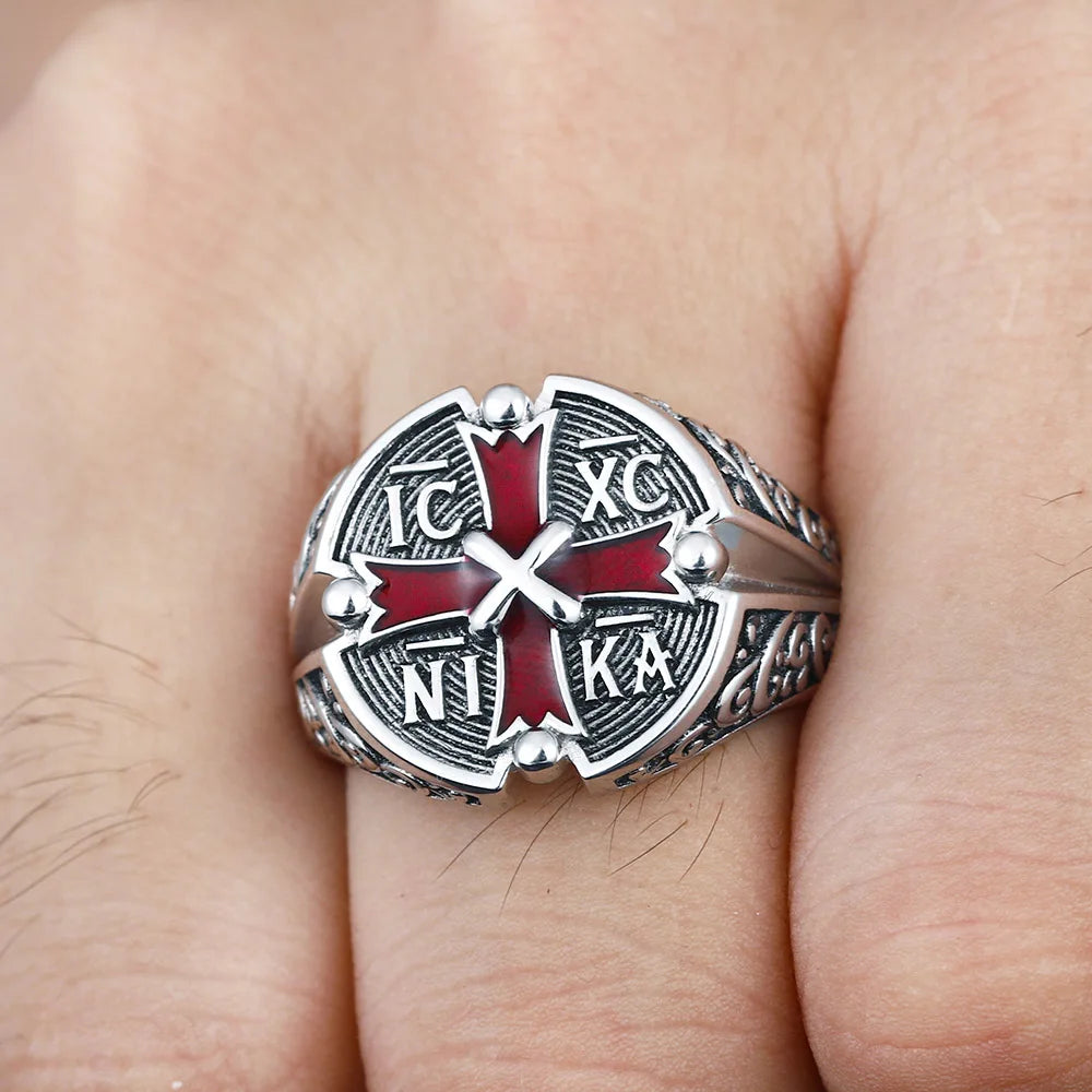 Jesus Christ Cross Ring — 925 Silver